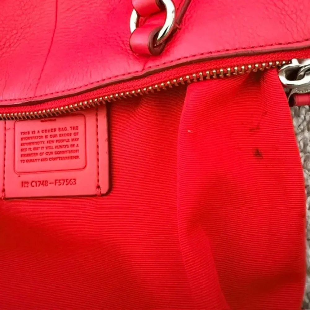 Coach Red Crossbody Kelsey Bag F57563 Coach Wallet Non-Coach Zebra Strap